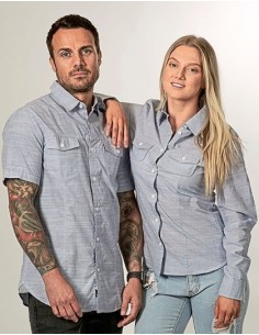 B-9247-Woven Texture Shirt 2